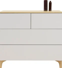 Lundia Fuuga laatikosto, cashmere, tammiviiluisella kansitasolla, tammijalat