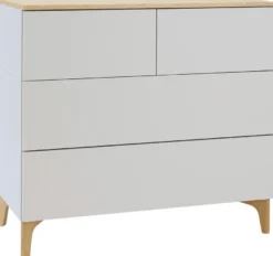 Lundia Fuuga laatikosto, cashmere, tammiviiluisella kansitasolla, tammijalat