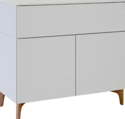 Lundia Fuuga -senkki, leveillä laatikolla ja pariovilla, cashmere, pähkinän sävyiset jalat