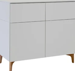 Lundia Fuuga -senkki, ovilla ja laatikoilla, cashmere, pähkinän sävyiset jalat