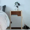 Lundia Classic yöpöytä ovella cashmir