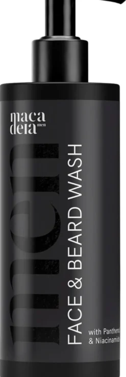 Macadeia Men face & beard wash 200ml Kasvojen ja parran puhdistusgeeli