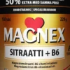 Magnex sitraatti + B6 150 tabl., magnesiumsitraatti-B6-vitamiinitabletti, kampanjapakkaus, Vitabalans