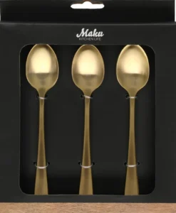 Maku 6 kpl kahvilusikka 19,5x16x2,5 cm, samppanjakulta