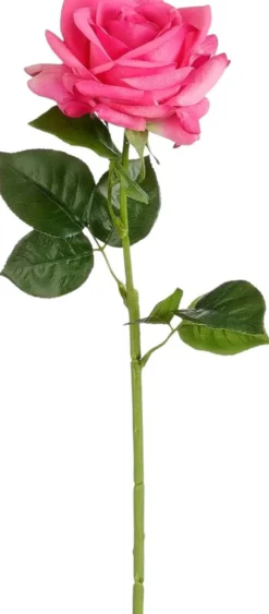 Mica decorations Sisustuskukka Ruusu 65 cm fuksia