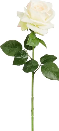 Mica decorations Sisustuskukka Ruusu 65 cm luonnonvalkoinen