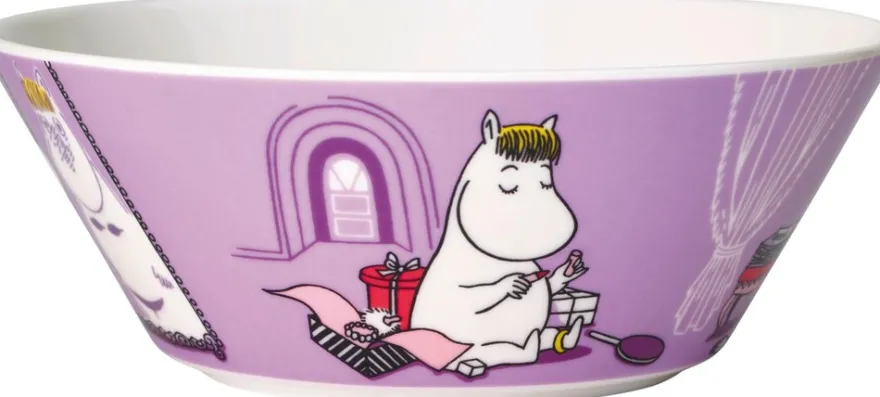 Moomin Arabia Muumi Kulho Niiskuneiti 15 cm liila