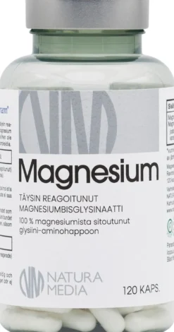 Natura Media Magnesium Bisglysinaatti 120 kaps