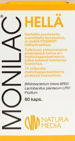 Natura Media MONILAC® HELLÄ maitohappobakteerivalmiste 60 kaps