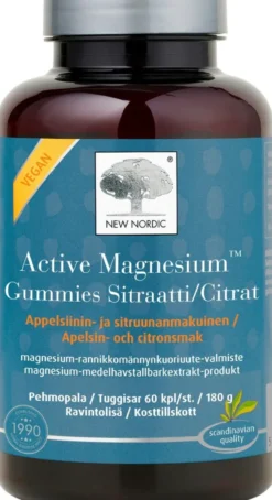 New Nordic Active Magnesium™ Gummies Sitraatti