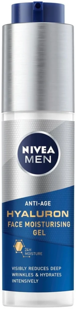 NIVEA MEN 50ml Anti-Age Hyaluron Face Moisturising Gel -kasvogeeli