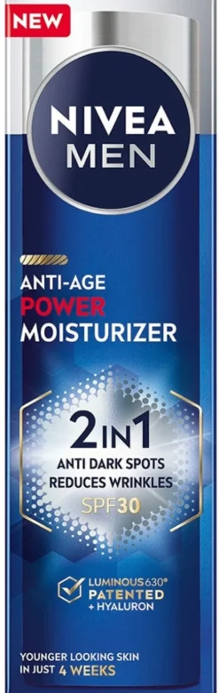 NIVEA MEN 50ml Anti-Age 2in1 Power Moisturizer -kasvovoide