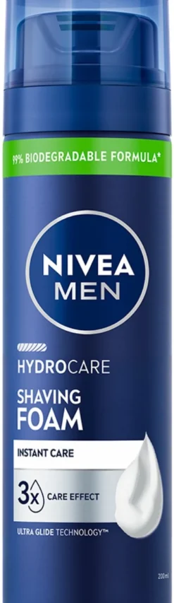NIVEA MEN 200ml Hydrocare Shaving Foam -partavaahto