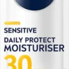 NIVEA MEN 50ml Sensitive Daily Protect Moisturiser SK30 -kasvovoide