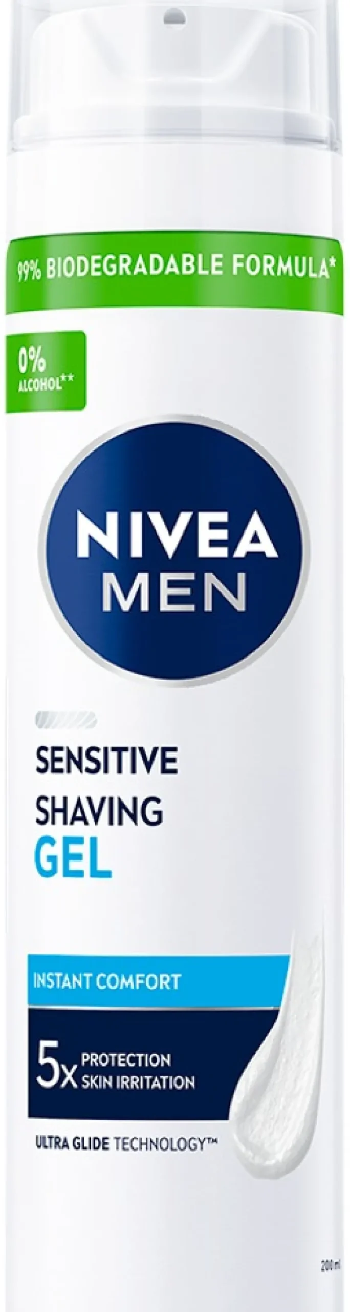 NIVEA MEN 200ml Sensitive Shaving Gel -parranajogeeli