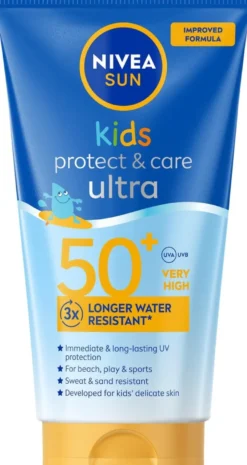 NIVEA SUN 150ml Kids Ultra Protect & Play Sun Cream SK50+ -aurinkosuojavoide