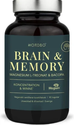 Nordbo Brain & Memory Magnesium 90 kaps