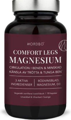 Nordbo Comfort Legs Magnesium 90 kaps