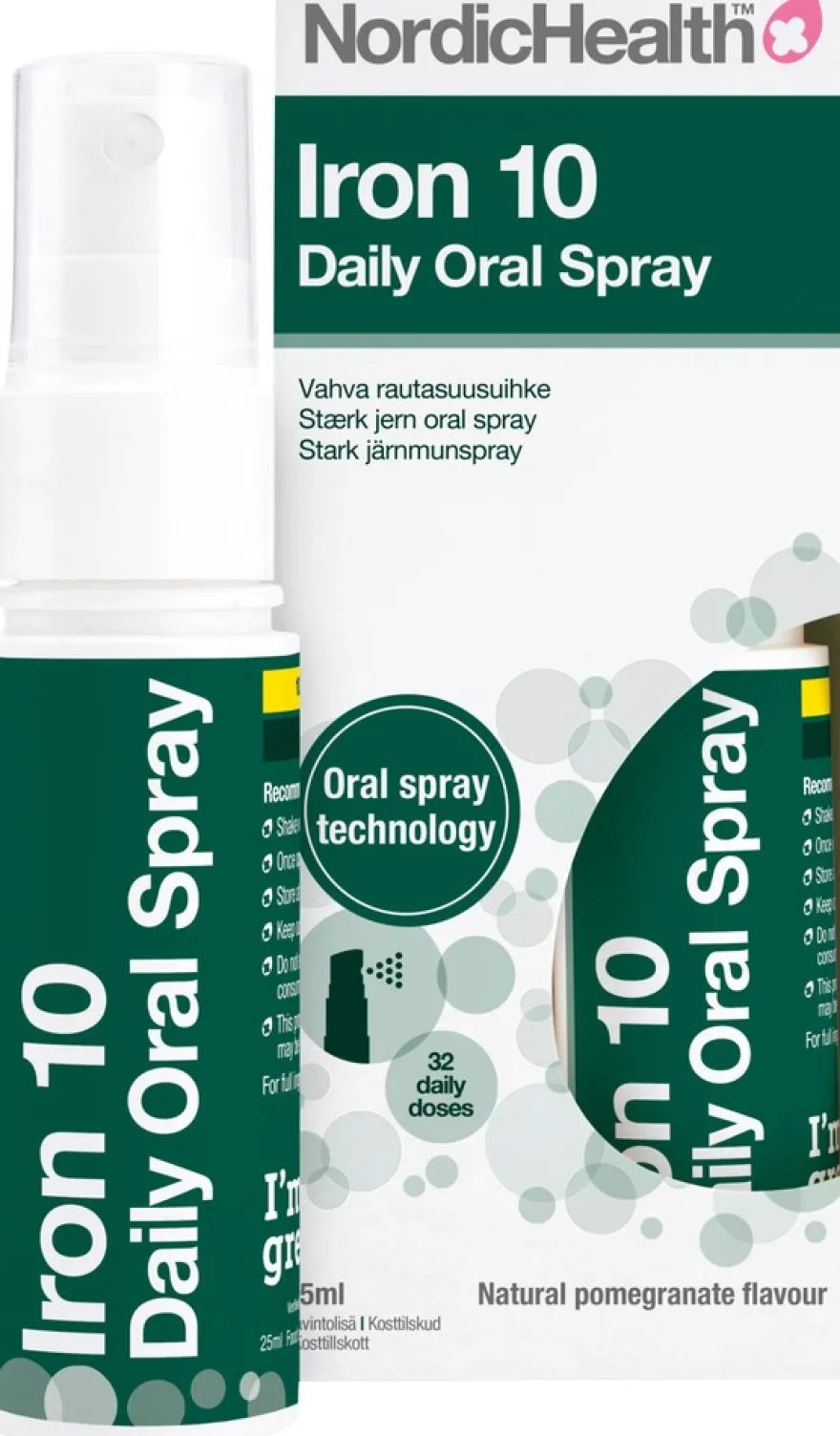 Nordic Health Vahva Rauta suusuihke 25 ml