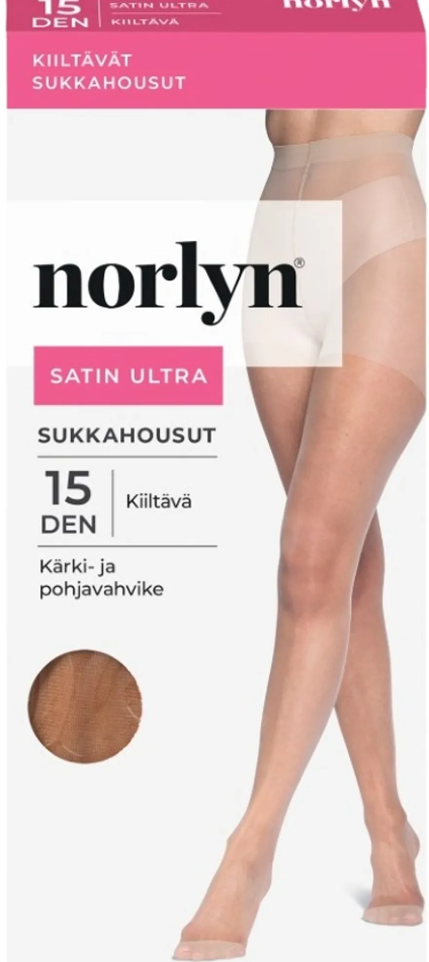 Norlyn naisten sukkahousut Satin Ultra 15 den