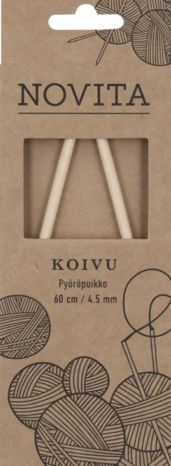 Novita Koivu Pyöröpuikot 60 cm 4.50 mm