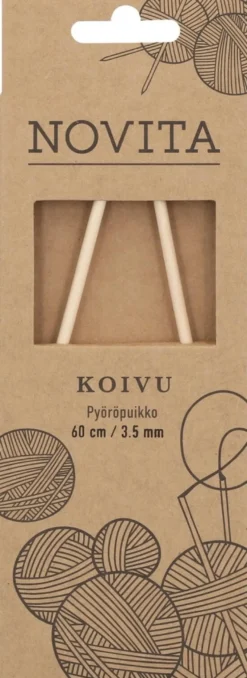 Novita Koivu Pyöröpuikot 60 cm 3.50 mm