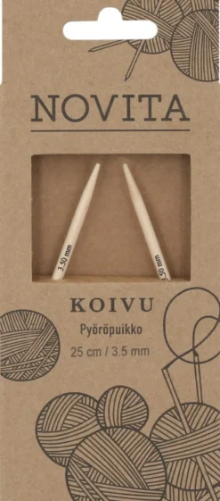 Novita Koivu Pyöröpuikot 25 cm / 3.50 mm