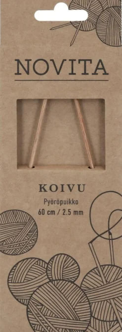 Novita Koivu Pyöröpuikot 60 cm 2.50 mm