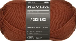 Novita lanka 7 Sisters 100g kinuski 666