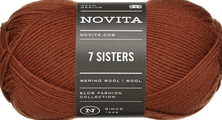 Novita lanka 7 Sisters 100g kinuski 666
