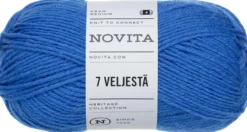 Novita lanka 7 Veljestä 100 g lobelia 136