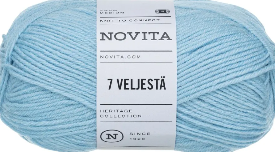Novita Lanka 7 Veljestä 100 g vesipisara 103