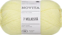 Novita lanka 7 Veljestä 100g keltaruusu 222