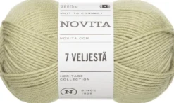 Novita lanka 7 Veljestä 100g vaalea salvia 3161