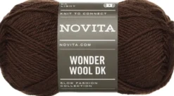 Novita lanka Wonder Wool DK 50 g tumma suklaa 6341