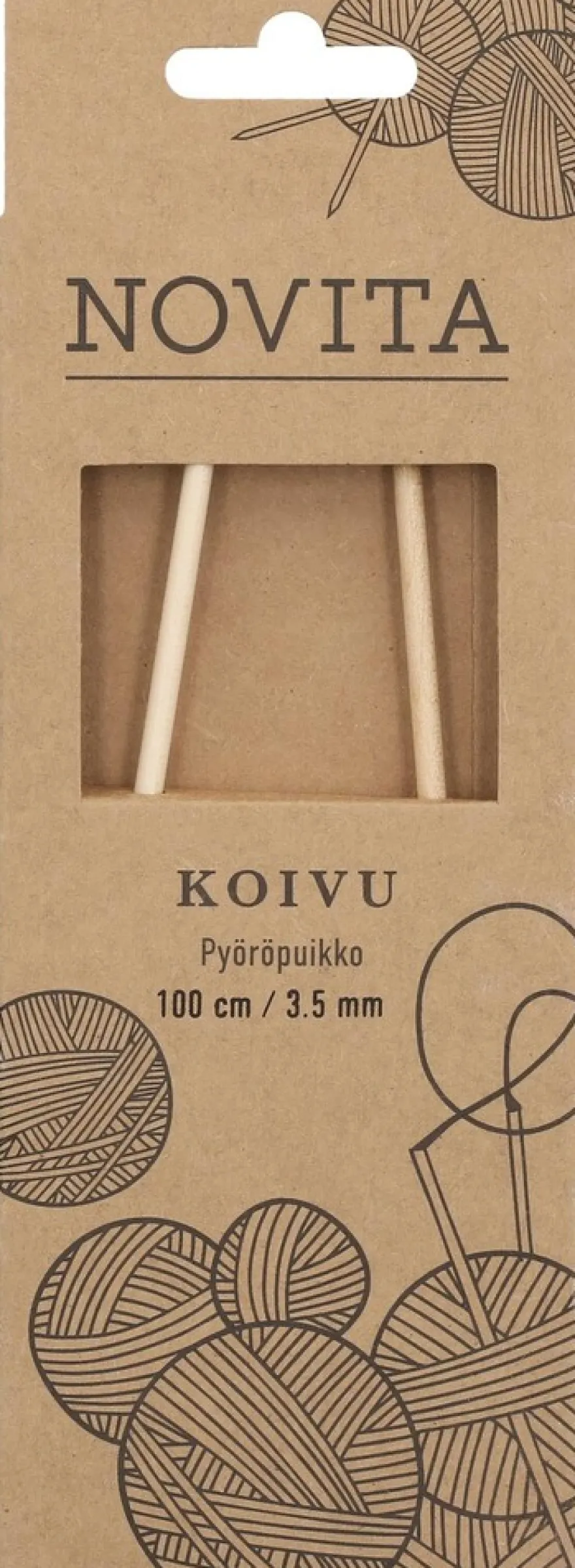 Novita Pyöröpuikko koivu 100 cm 3.5
