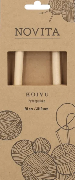 Novita Pyöröpuikko koivu 80cm - 10mm