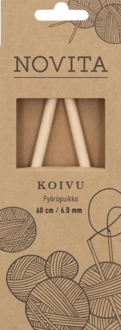Novita Pyöröpuikko koivu 60cm - 6mm