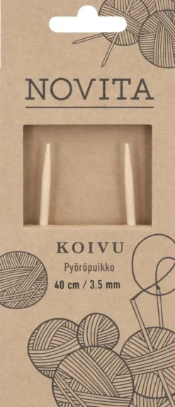 Novita Pyöröpuikko koivu 40cm 3.5mm