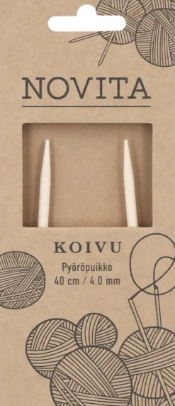 Novita Pyöröpuikko koivu 40cm 4.0mm