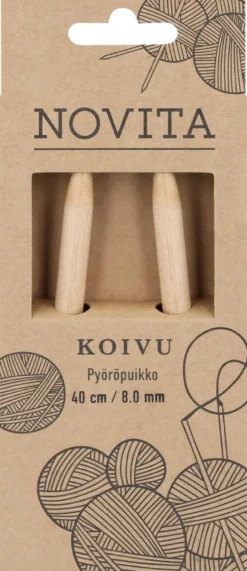 Novita Pyöröpuikko Koivu 40cm - 8 mm