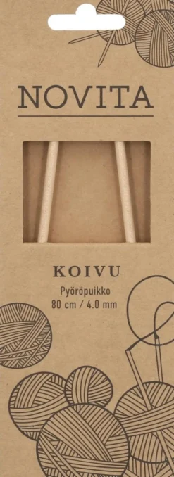 Novita Pyöröpuikko koivu 80cm - 4mm
