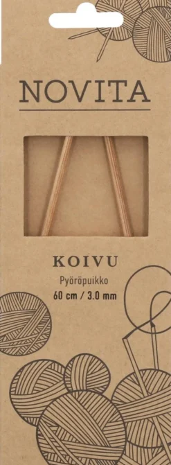 Novita Pyöröpuikko koivu 60cm - 3mm