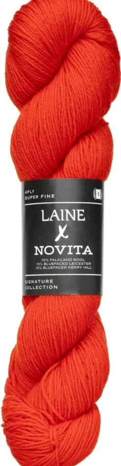 Novita x Laine 4PLY lanka 00 g Sunset Poppy 5441