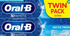 Oral-B 3D White Artic Fresh 2x75ml hammastahna