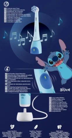 Oral-B iO2 Kids 6+ Stitch sähköhammasharja + matkakotelo