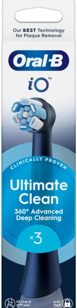Oral-B iO Ultimate Clean Black vaihtoharja 3kpl
