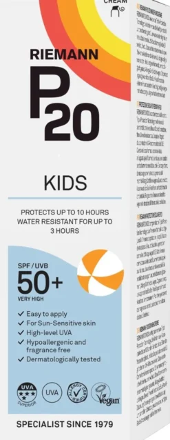 P20 Kids SPF50+ suncream aurinkosuoja lapsille 100ml
