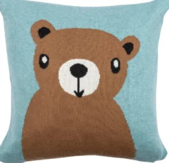 Pentik Nalle tyynynpäällinen 35x35 cm turkoosi