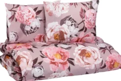 Pentik Pioni parivuoteen pussilakanasetti 240x220 cm + 2x50x60 cm vaaleanpunainen
